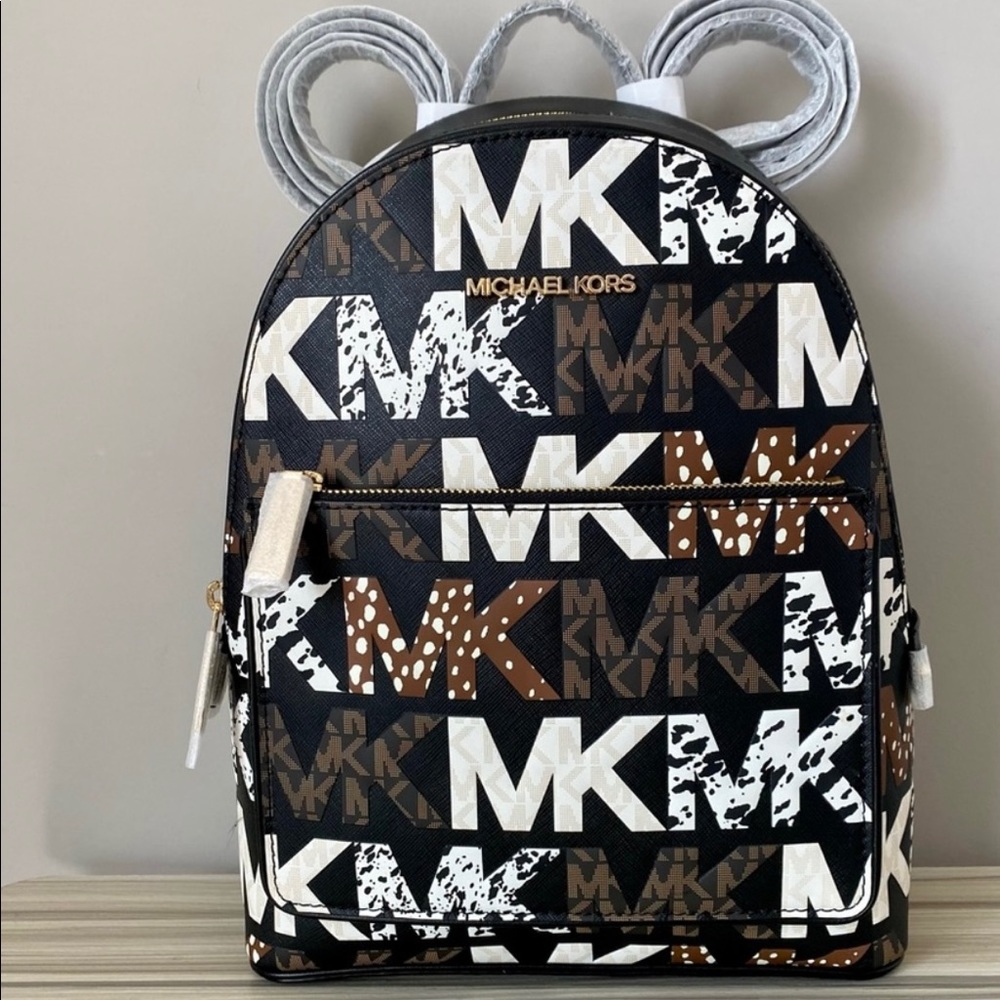 MK LIMITED EDITION ADINA MEDIUM BACKPACK IN BLACK MULTI
